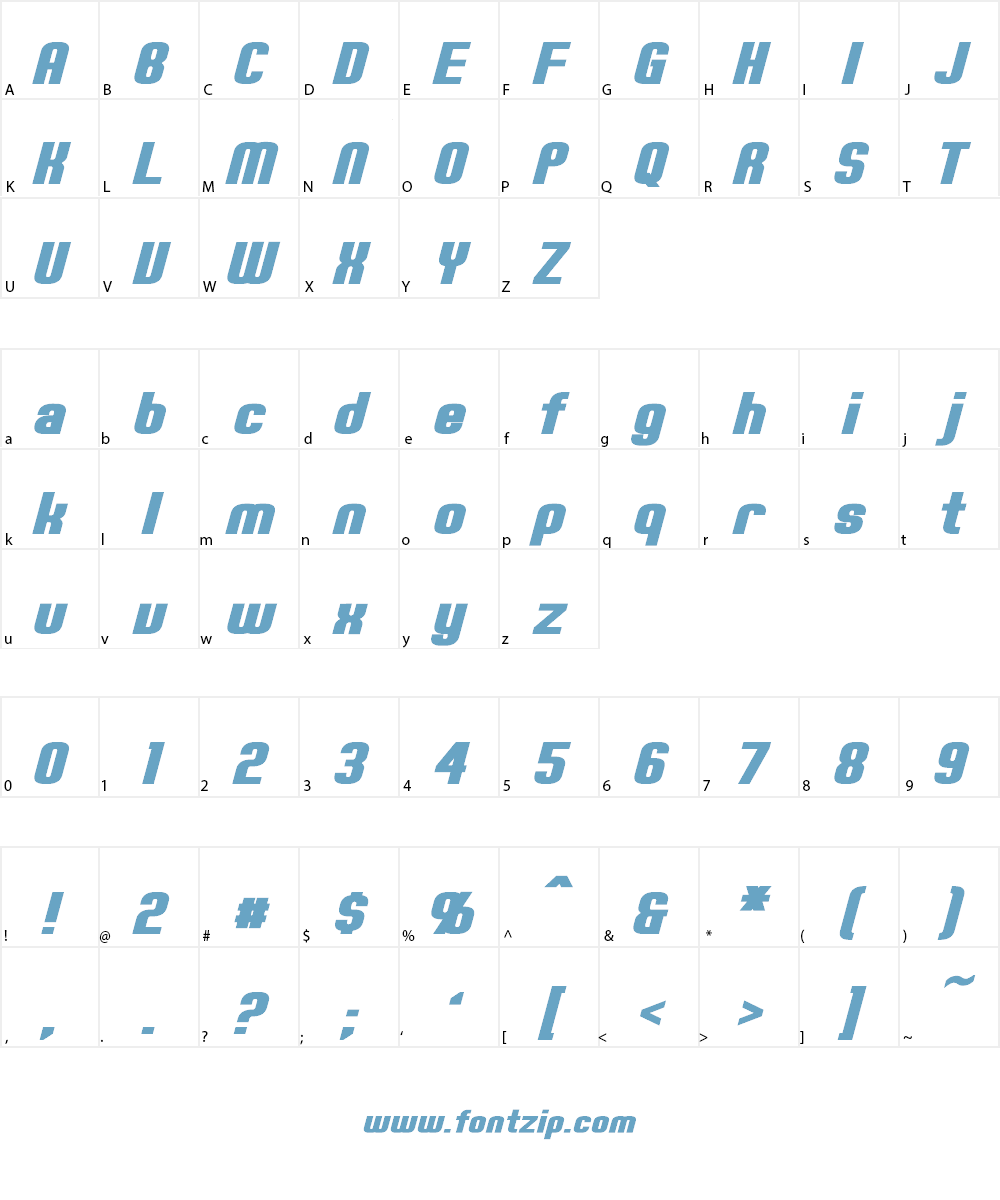 Erte Font Character